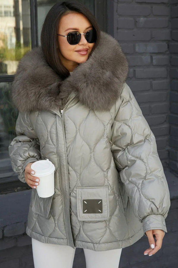 Брендовый пуховик Btn Button с молниями