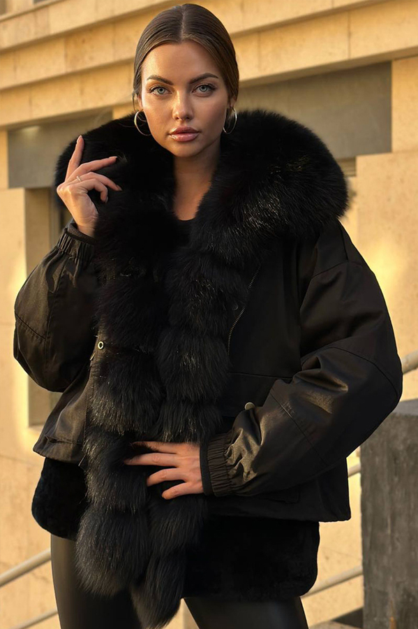 Зимний пуховик 2025-2026 черный