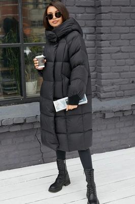 Женская куртка одеяло средней длины Женская куртка одеяло средней длины