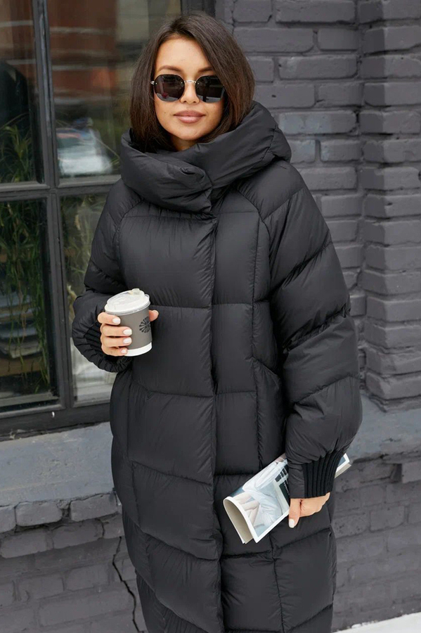 Женская куртка одеяло средней длины