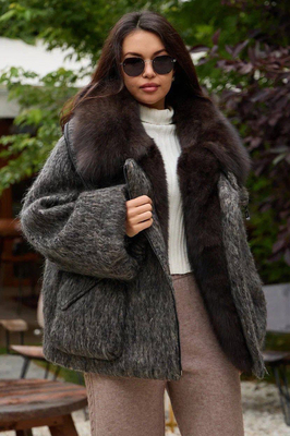 Женский пуховик Enva rross из валяной шерсти Женский пуховик Enva rross из валяной шерсти