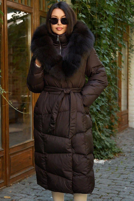 Длинный приталенный пуховик Vivilona Длинный приталенный пуховик Vivilona