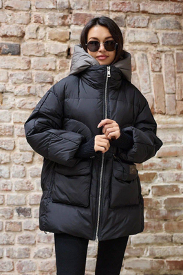 Пуховая зимняя куртка pang million с манишкой Пуховая зимняя куртка pang million с манишкой