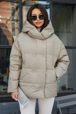 Зимнее пальто двустороннее Btn Button леопардовое Зимнее пальто двустороннее Btn Button леопардовое