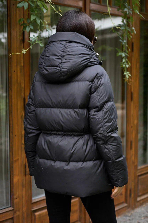 Модный женский пуховик Vo tarun с большим воротником