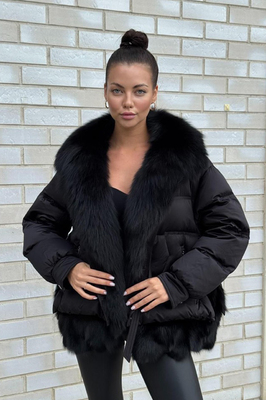 Длинный пуховик брендовый женский без капюшона Длинный пуховик брендовый женский без капюшона