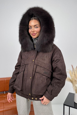 Женская куртка - пуховик с мехом Женская куртка - пуховик с мехом