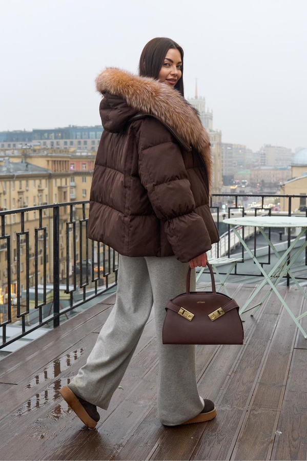 Куртка - пуховик с капюшоном