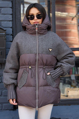 Зимний стеганый пуховик на зиму 2025-2026 Зимний стеганый пуховик на зиму 2025-2026