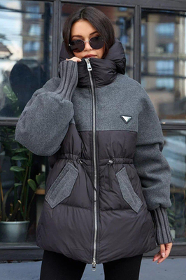 Серый пуховик pang million зима 2025-2026 Серый пуховик pang million зима 2025-2026