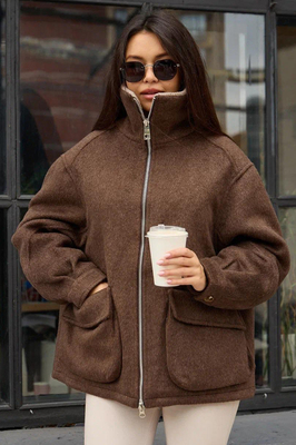 Красивый пуховик из шерсти PANG MILLION Красивый пуховик из шерсти PANG MILLION